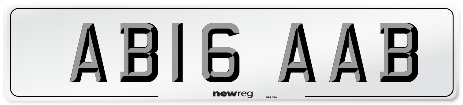 AB16 AAB Number Plate from New Reg